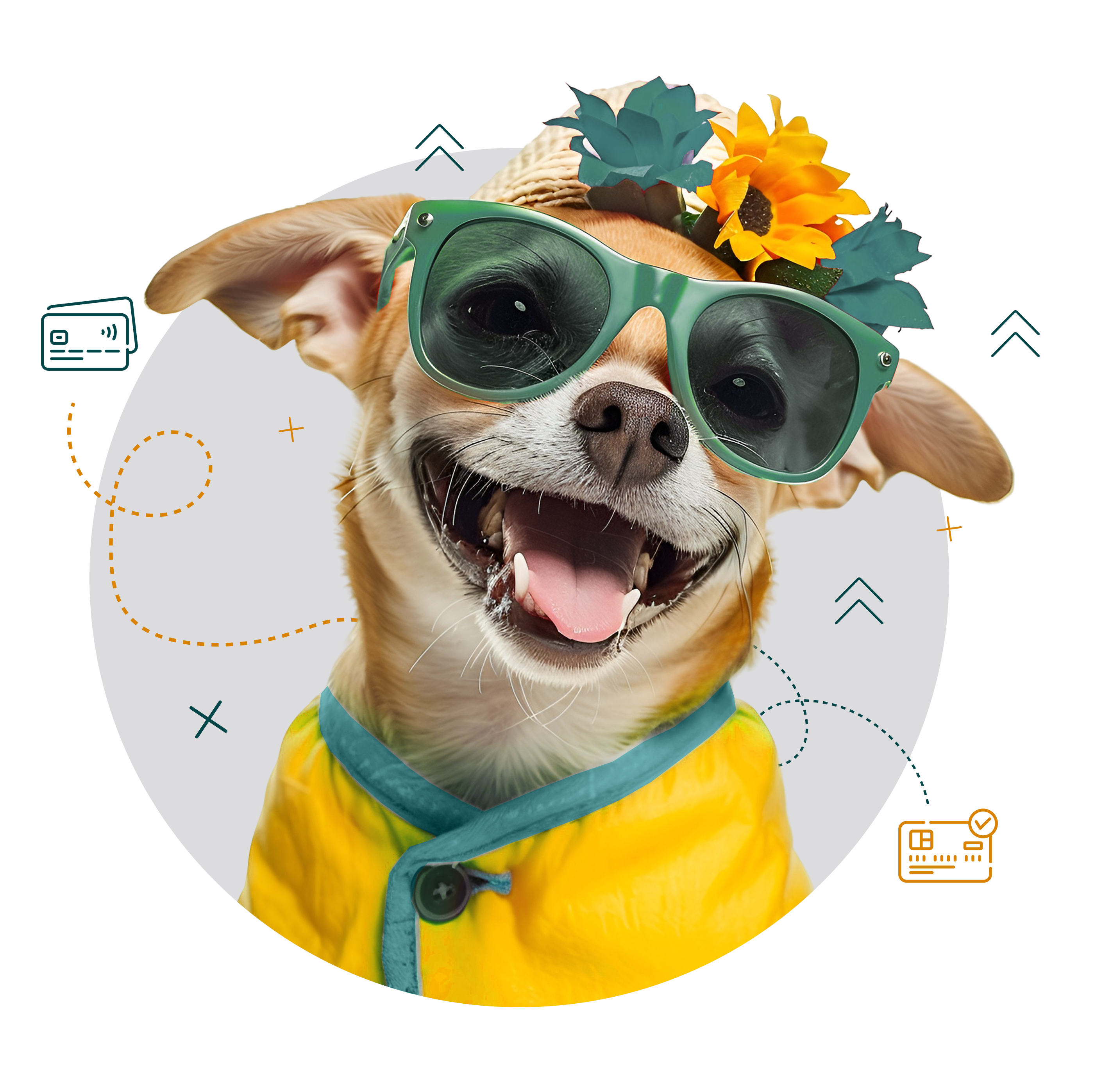 Mascota de EfiCredit - Perrito ilustrado